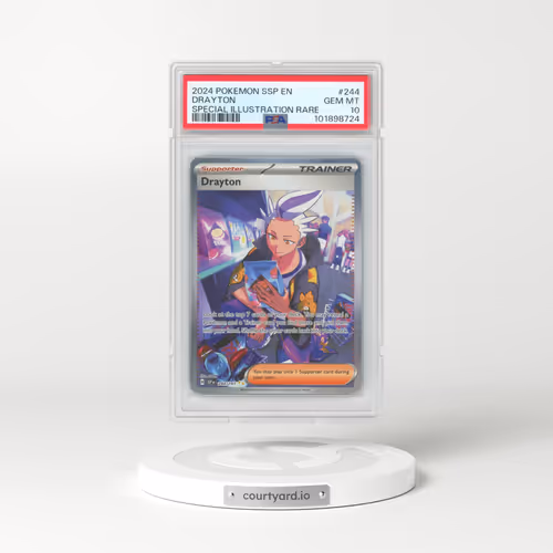 2024 Pokémon Ssp EN-Surging Sparks #244 Drayton - Special Illustration Rare (PSA 10 GEM MINT)