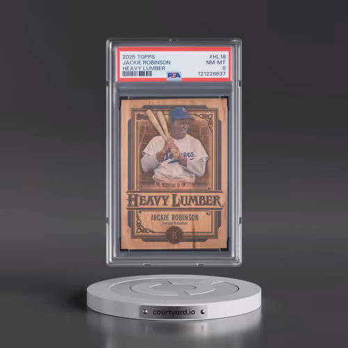 2025 Topps Heavy Lumber #HL18 Jackie Robinson (PSA 8 NM-MT)