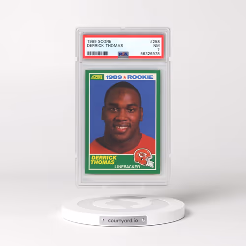 1989 Score #258 Derrick Thomas (PSA 7 NM)