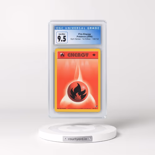 2000 Gym Heroes #128/132 Fire Energy - 1st Edition 1st Edition (CGC 10 GEM MINT)