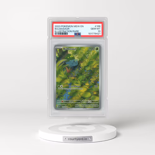 2023 Pokémon Mew EN-151 #166 Bulbasaur - Illustration Rare (PSA 10 GEM MINT)