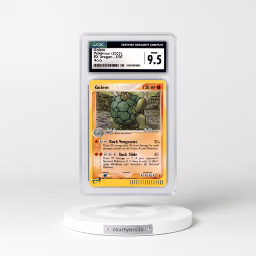 2003 EX Dragon #5 Golem - Holo e-Card Symbol (CGC 9.5 MINT+)