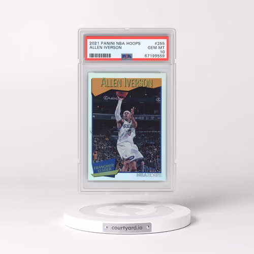 2021 Panini NBA Hoops #255 Allen Iverson (PSA 10 GEM MINT)