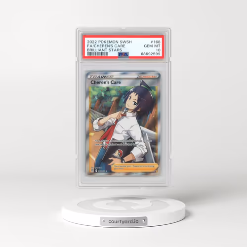 2022 Pokémon Sword & Shield Brilliant Stars #168 Cheren's Care - Full Art (PSA 10 GEM MINT)