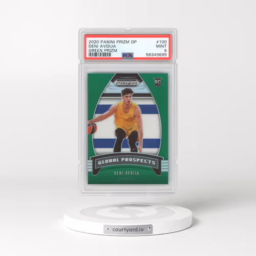 2020 Panini Prizm Draft Picks #100 Deni Avdija - Green Prizm (PSA 9 MINT)