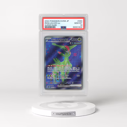2024 Pokémon Sv5m-Cyber Judge #084 Iron Leaves EX - Holo Super Rare (PSA 10 GEM MINT)