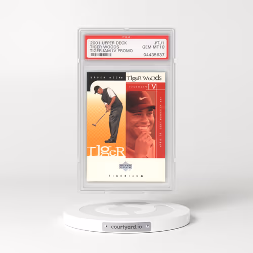 2001 Upper Deck Tiger Jam Promo #TJ1 Tiger Woods - Tigerjam IV Promo (PSA 10 GEM MINT)