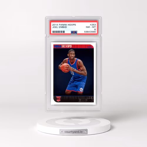 2014 Panini Hoops #263 Joel Embiid (PSA 8 NM-MT)