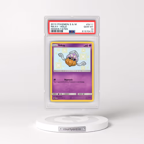2019 Pokémon Sun & Moon Hidden Fates #SV17 Inkay - Holo (PSA 10 GEM MINT)