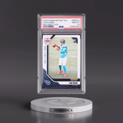 2025 Panini Instant NFL Rps First Look #RPSFL4 Cam Ward (PSA 10 GEM MINT)