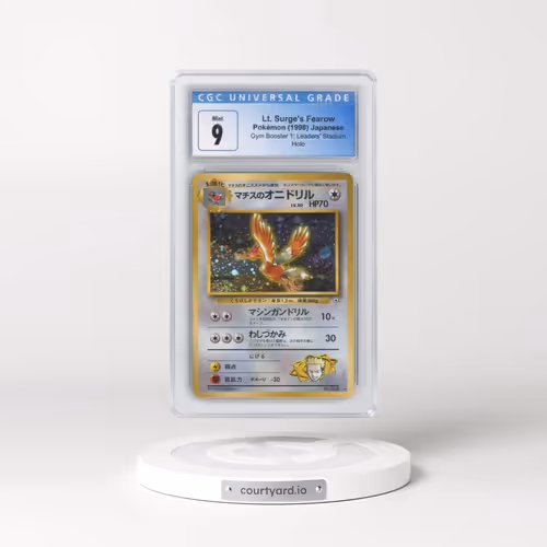 1998 Gym Booster 1: Leaders' Stadium Lt. Surge's Fearow - Holo (CGC 9 MINT)