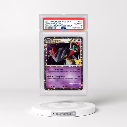 2021 Pokémon Swsh Black Star Promo #132 Dragapult - Holo Celebrations Collection (PSA 10 GEM MINT)