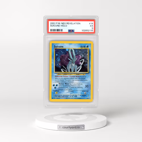 2001 Pokémon Neo Revelation #14 Suicune - Holo (PSA 5 EX)