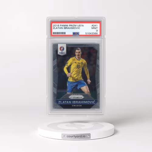 2016 Panini Prizm UEFA #241 Zlatan Ibrahimovic (PSA 9 MINT)