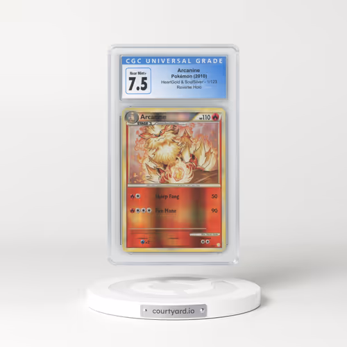 2010 HeartGold & SoulSilver #1/123 Arcanine - Reverse Holo (CGC 7.5 NM+)