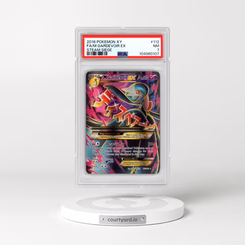 2016 Pokémon XY Steam Siege #112 M Gardevoir EX - Holo Full Art (PSA 7 NM)