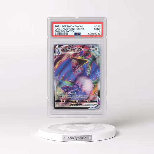 2021 Pokémon Sword & Shield Shining Fates #055 Cramorant Vmax - Full Art (PSA 9 MINT)