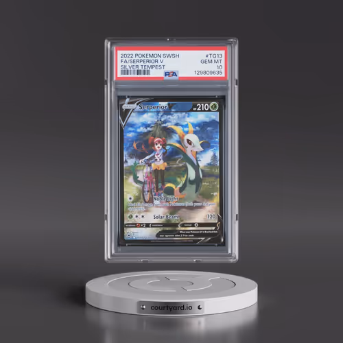 2022 Pokémon Sword & Shield Silver Tempest #TG13 Serperior V - Holo Full Art (PSA 10 GEM MINT)