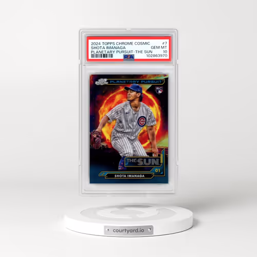 2024 Topps Chrome Cosmic Planetary Pursuit #7 Shota Imanaga - The Sun (PSA 10 GEM MINT)