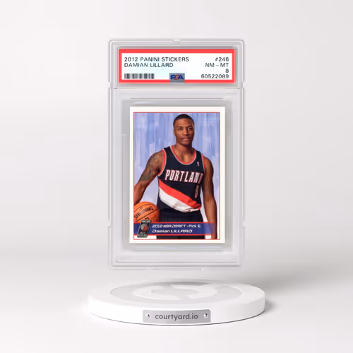 2012 Panini Stickers #246 Damian Lillard (PSA 8 NM-MT)