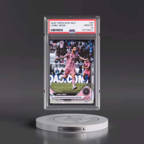 2025 Topps Now MLS #63 Lionel Messi (PSA 10 GEM MINT)
