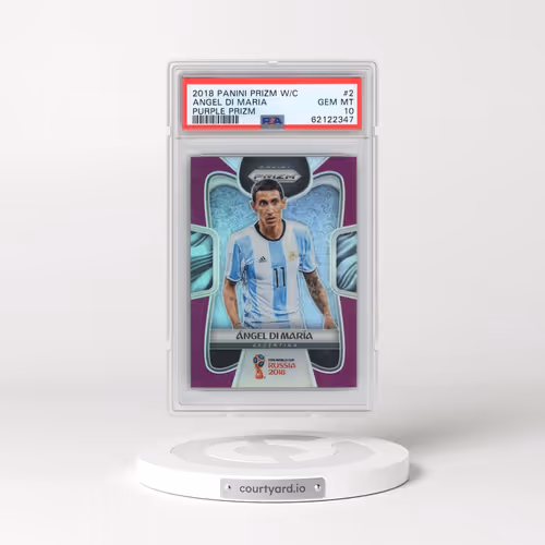 2018 Panini Prizm World Cup #2 Angel DI Maria - Purple Prizm (PSA 10 GEM MINT)