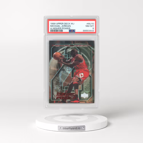 1999 Upper Deck MJ A Higher Power #MJ10 Michael Jordan (PSA 8 NM-MT)