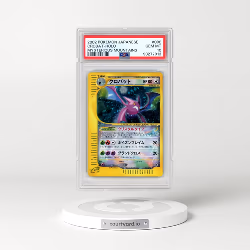 2002 Pokémon Mysterious Mountains #090 Crobat - Holo (PSA 10 GEM MINT)