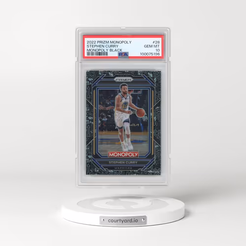 2022 Panini Prizm Monopoly #28 Stephen Curry - Monopoly Black (PSA 10 GEM MINT)