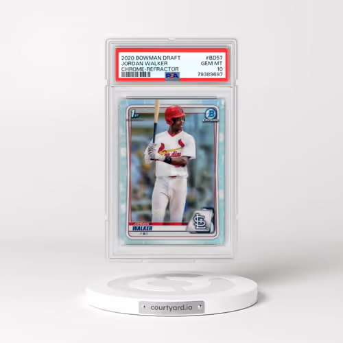 2020 Bowman Draft #BD57 Jordan Walker - Chrome-Refractor (PSA 10 GEM MINT)