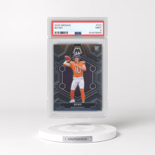 2024 Panini Mosaic #312 Bo Nix (PSA 9 MINT)