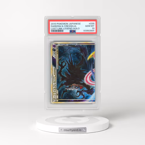 2010 Pokémon Lost Link #035 Darkrai & Cresselia Legend - Holo (PSA 10 GEM MINT)