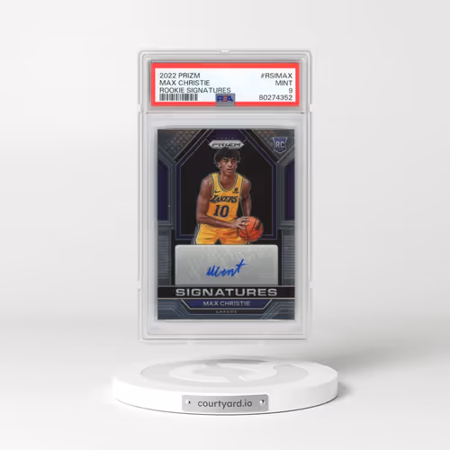 2022 Panini Prizm Rookie Signatures #RSIMAX Max Christie (PSA 9 MINT)