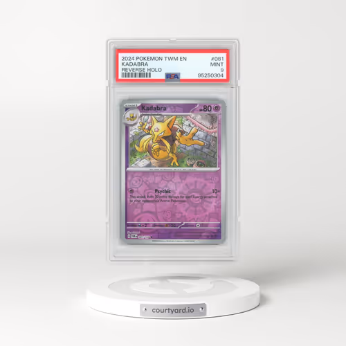 2024 Pokémon Twm EN-Twilight Masquerade #081 Kadabra - Reverse Holo (PSA 9 MINT)