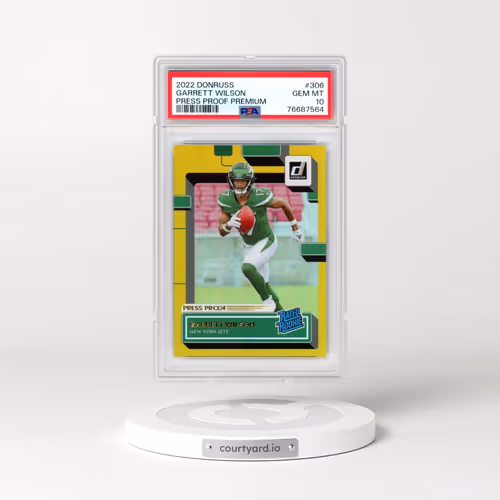 2022 Panini Donruss #306 Garrett Wilson - Press Proof Premium (PSA 10 GEM MINT)