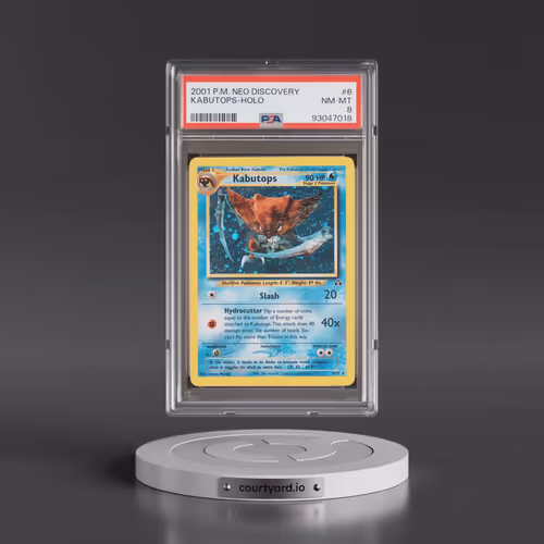 2001 Pokémon Neo Discovery #6 Kabutops - Holo (PSA 8 NM-MT)