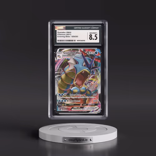 2021 Pokémon Sword & Shield Evolving Skies #029 Gyarados Vmax - Full Art (CGC 8.5 NM-MT+)