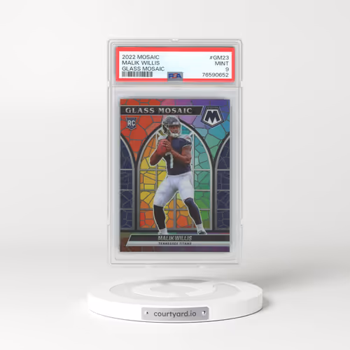 2022 Panini Mosaic Glass Mosaic #GM23 Malik Willis (PSA 9 MINT)