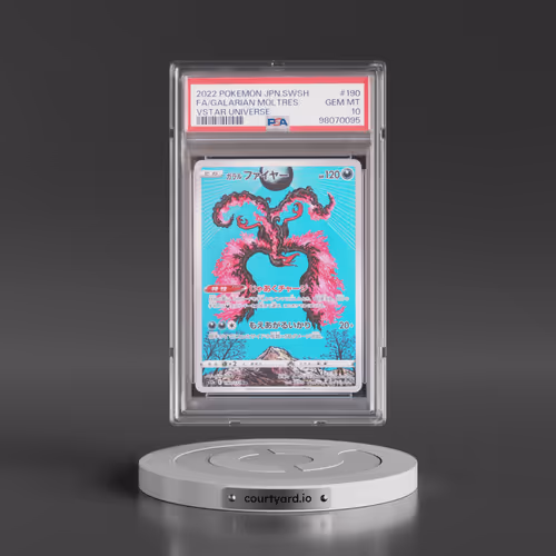 2022 Pokémon Sword & Shield Vstar Universe #190 Galarian Moltres - Full Art (PSA 10 GEM MINT)