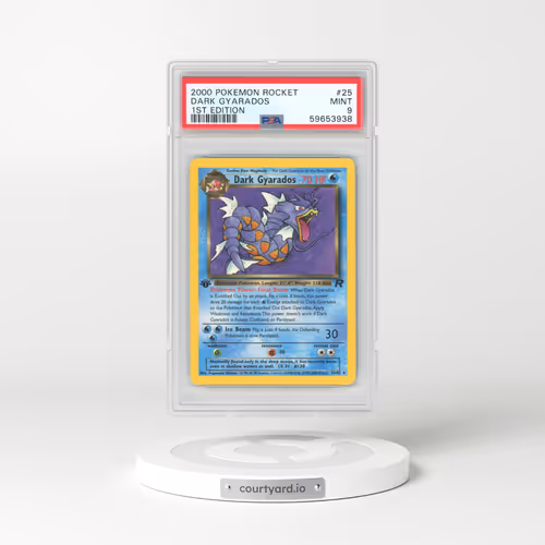 2000 Pokémon Rocket #25 Dark Gyarados - 1st Edition (PSA 9 MINT)