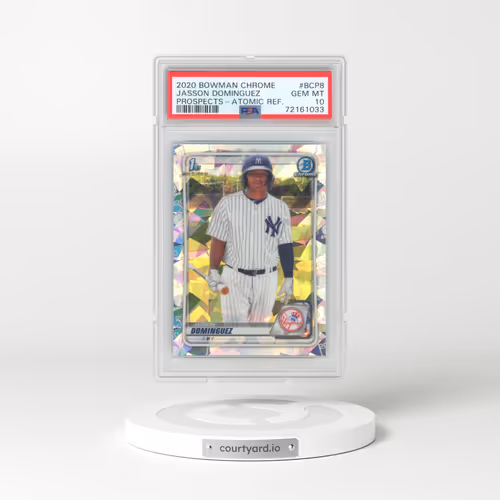 2020 Bowman Chrome Prospects #BCP8 Jasson Dominguez - Atomic Refractor (PSA 10 GEM MINT)