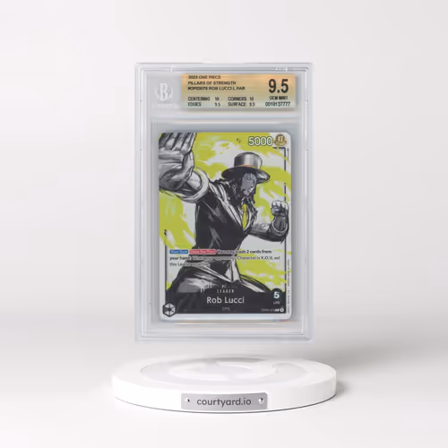2023 One Piece Pillars of Strength #OP03076 Rob Lucci ALT ART L (BGS 9.5 GEM MINT)