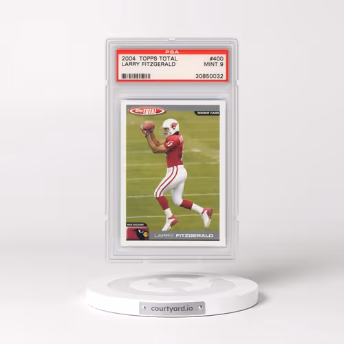 2004 Topps Total #400 Larry Fitzgerald (PSA 9 MINT)