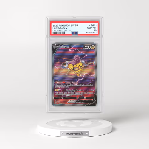 2023 Pokémon Sword and Shield Crown Zenith #GG41 Raikou V - Holo Full Art (PSA 10 GEM MINT)