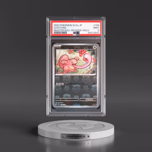 2023 Pokémon Sv2a-Pokemon 151 #108 Lickitung - Reverse Holo Master Ball (PSA 9 MINT)
