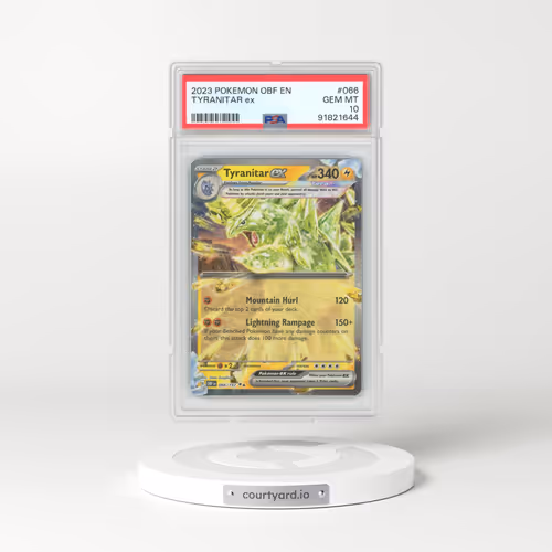 2023 Obsidian Flames #66 Tyranitar EX - Holo (PSA 10 GEM MINT)