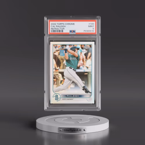 2022 Topps Chrome #149 Cal Raleigh - Refractor (PSA 9 MINT)