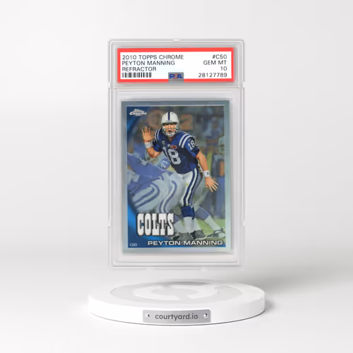 2010 Topps Chrome #C50 Peyton Manning - Refractor (PSA 10 GEM MINT)