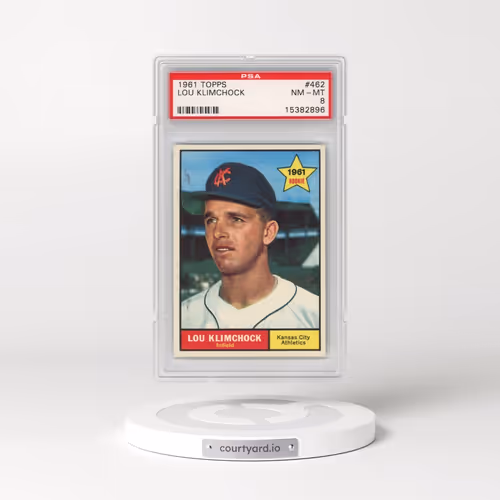 1961 Topps #462 Lou Klimchock (PSA 8 NM-MT)