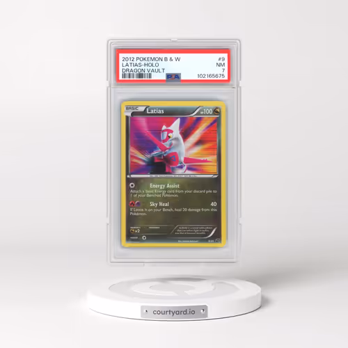 2012 Pokémon Black & White Dragon Vault #9 Latias - Holo (PSA 7 NM)